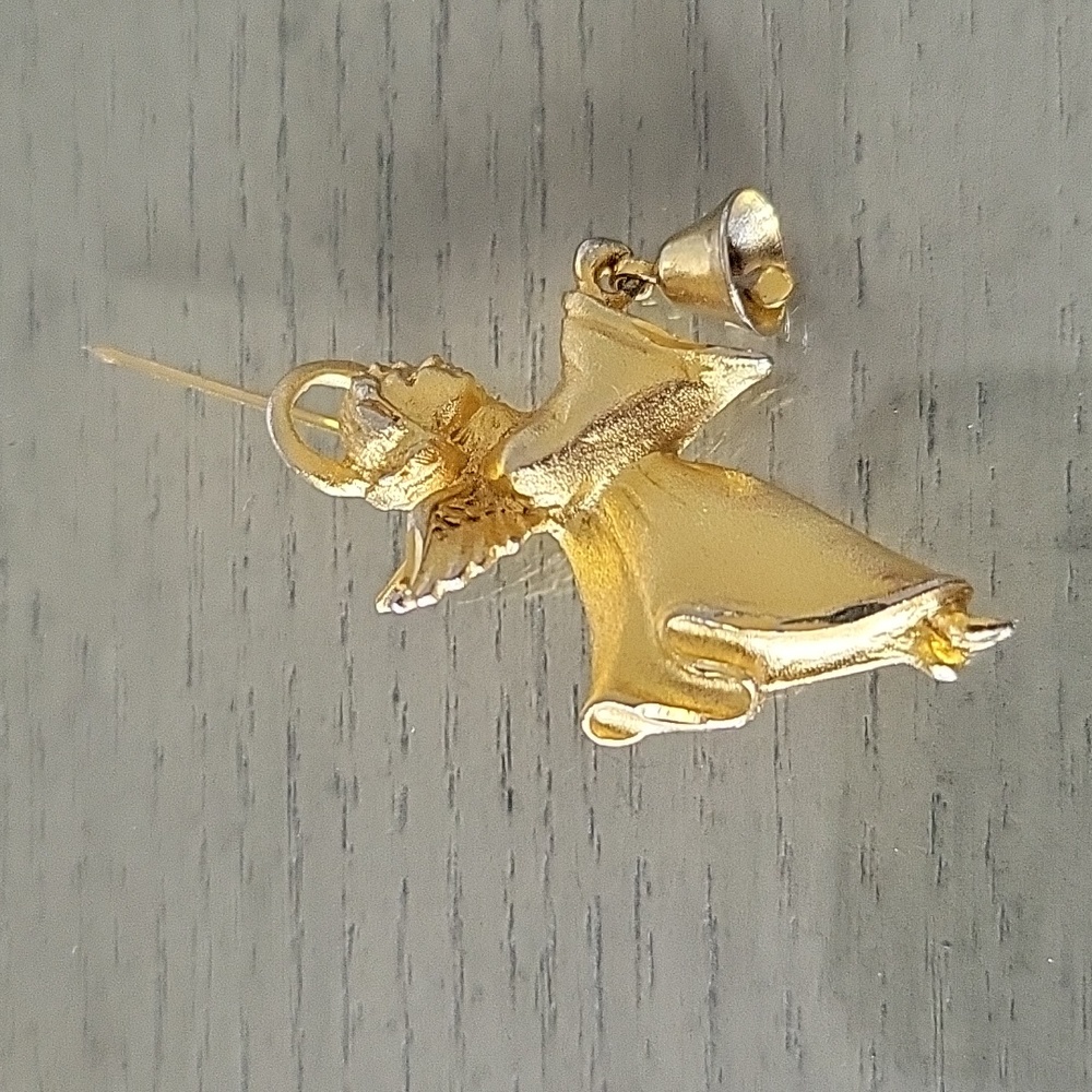 Vintage Robyn Rush Gold Tone Angel